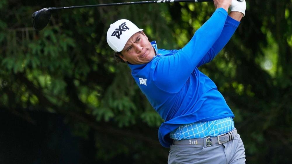 South African Aldrich Potgieter storms into share of PGA Championship lead