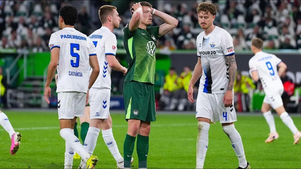 'Frustrated' Wolfsburg fire blanks against Paderborn in Bundesliga relegation play-off