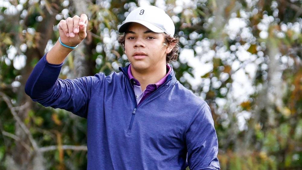 Miles Russell books US Open spot with Tiger Woods' son Charlie on the bag