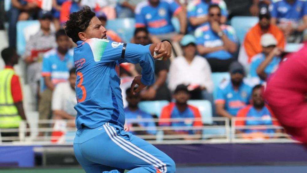 Ravichandran Ashwin comes out to bat for Kuldeep Yadav ahead of ODI World Cup