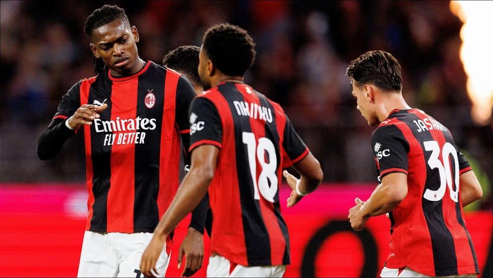 Christopher Nkunku rescues AC Milan as Inter Milan held in Perth derby
