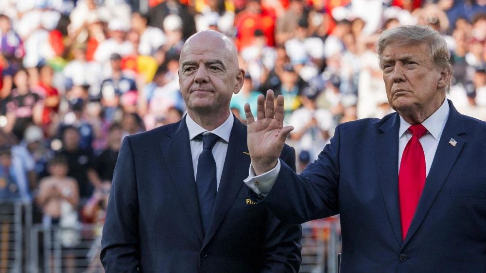 US president Donald Trump says replacing FIFA president GIanni Infantino would be 'terrible mistake'