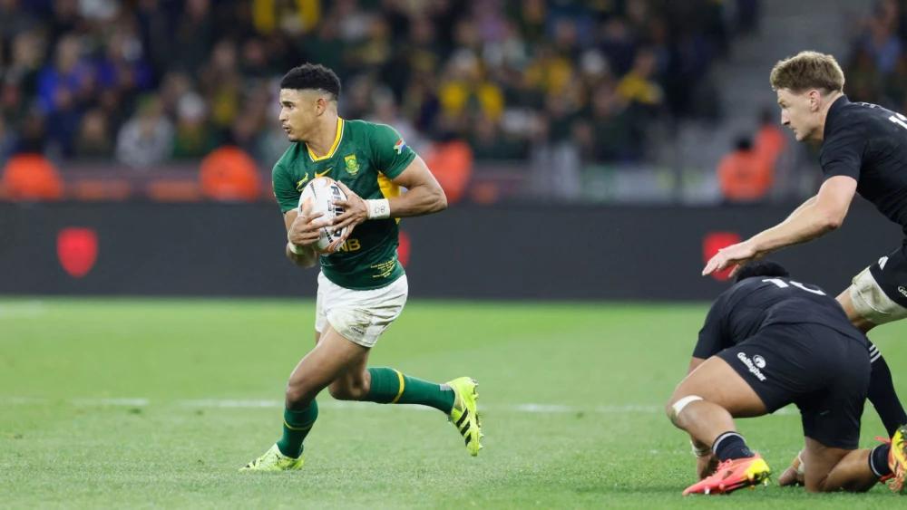 Sacha Feinberg-Mngomezulu receives plaudits for response in Springboks' win over All Blacks