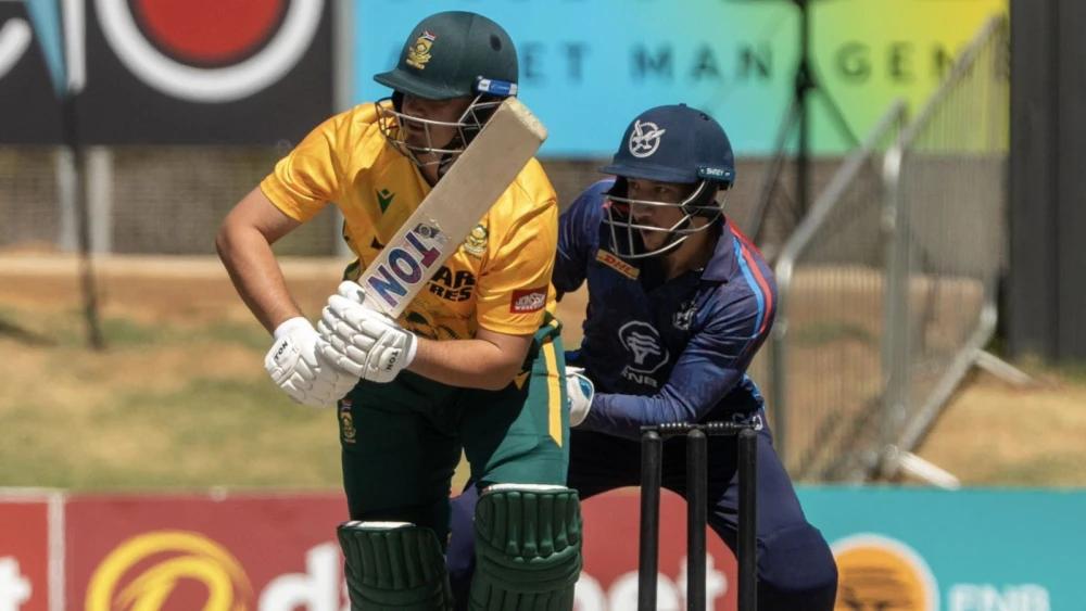 Lhuan-dre Pretorius hits century as Proteas edge Namibia in T20I tri-series thriller