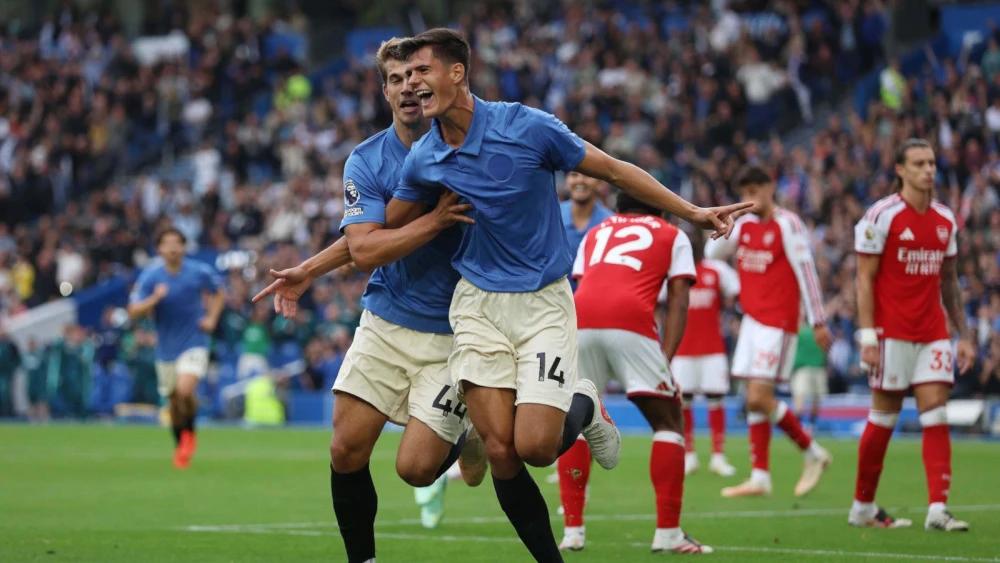 Premier League: Brighton strike three times to stun defending champions Arsenal