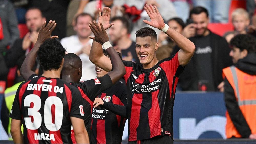 Miguel Gutierrez and Patrik Schick fire Leverkusen past Leipzig