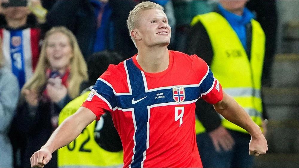 Erling Haaland brace fires Norway past Denmark