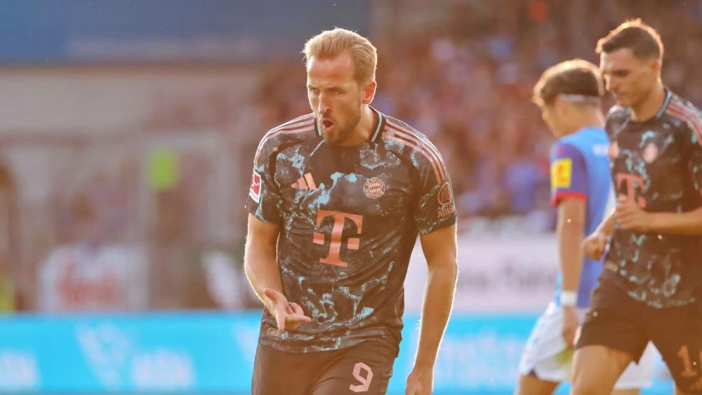 Harry Kane hits his first hat-trick of the season as Bayern Munich thrash Holstein Kiel
