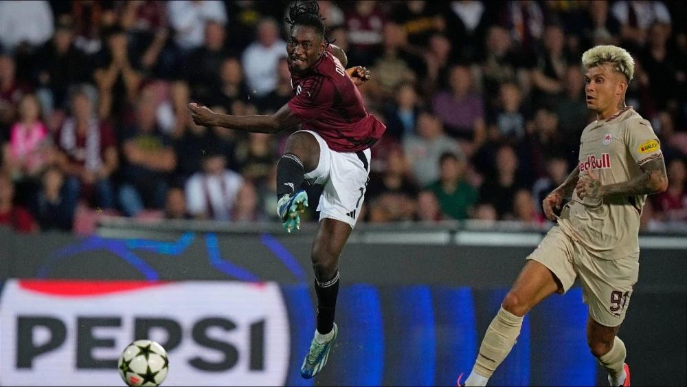 Victor Olatunji shines as Sparta Prague end Champions League drought