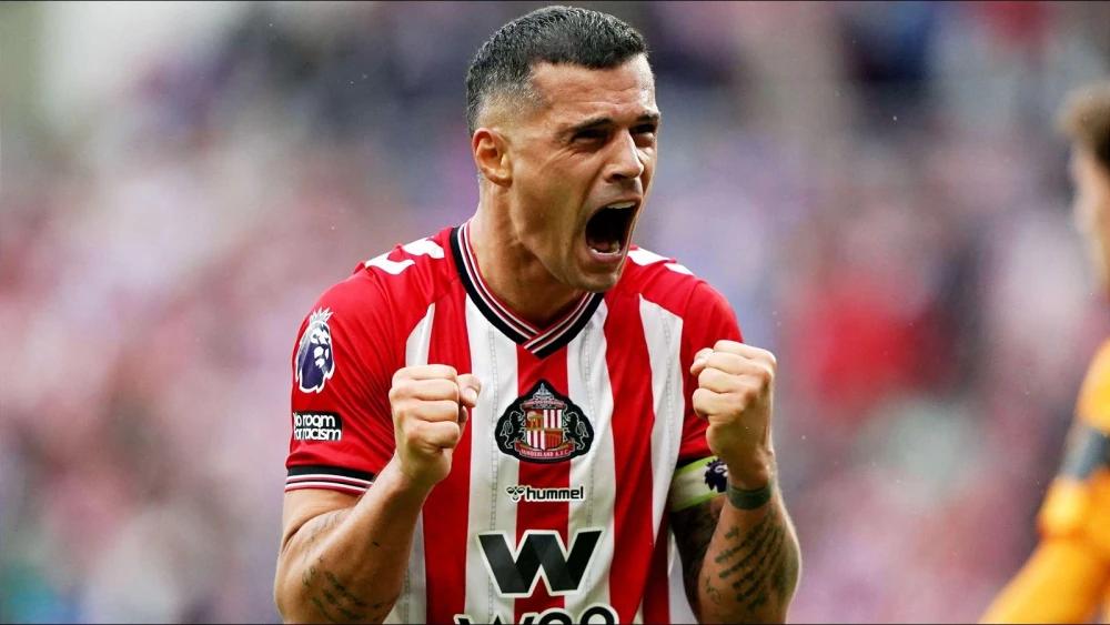 Granit Xhaka reunion sparks emotion as Arsenal's Mikel Arteta hails Sunderland captain's impact