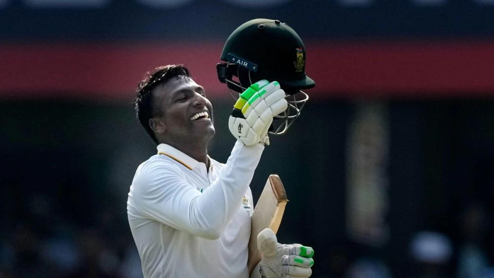 Senuran Muthusamy maiden ton, Jansen cameo powers Proteas into solid Day Two lead against India