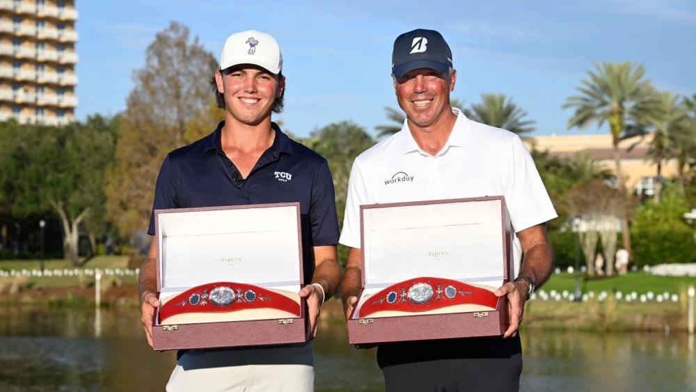 Matt Kuchar and son claim record PNC win in emotional tribute to late father
