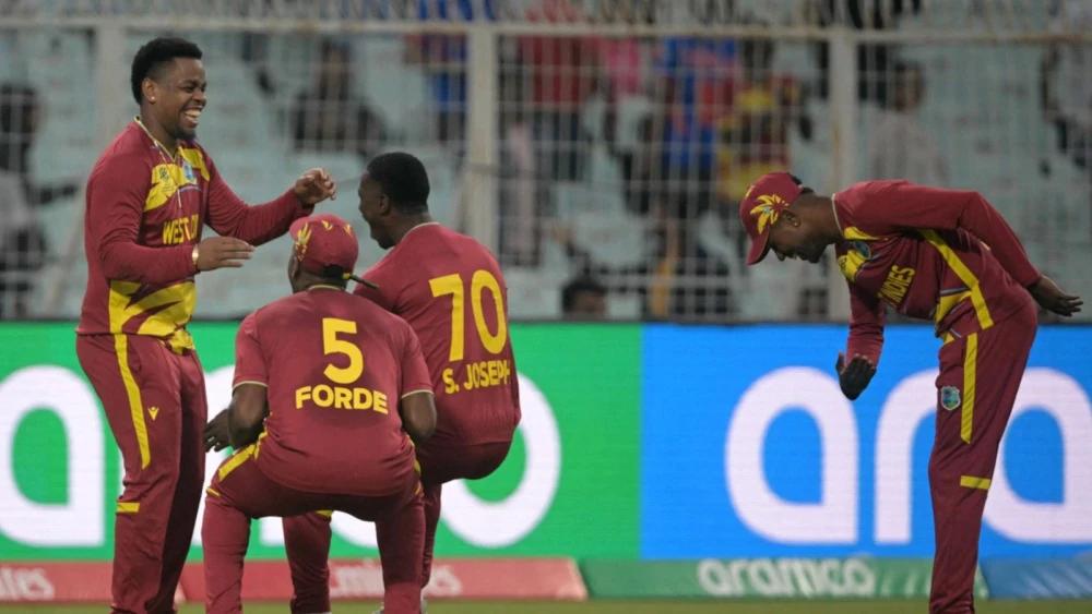 West Indies open T20 World Cup campaign with victory against Scotland
