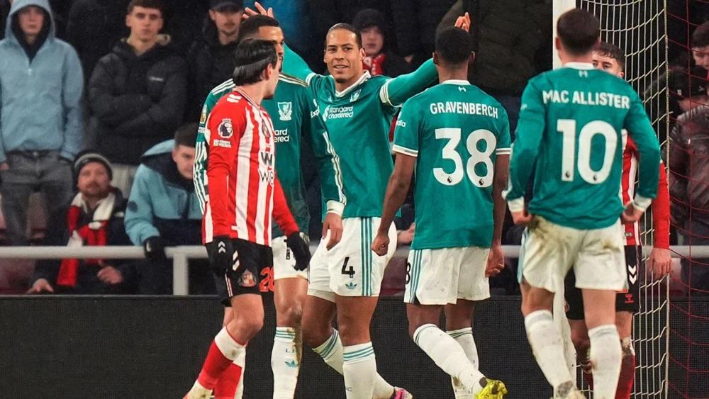 Match-winner Virgil van Dijk impressed by Liverpool's hard work in win at Sunderland