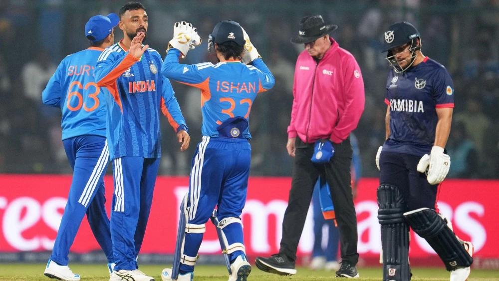 India breeze past Namibia to move closer to T20 World Cup Super-Eight challenge