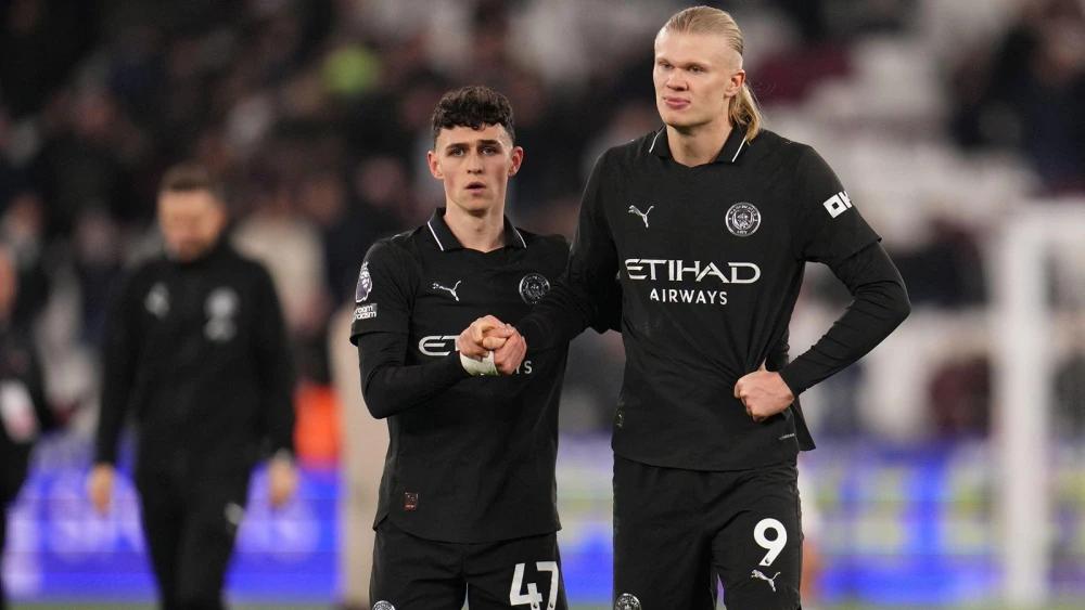 Manchester City dealt title blow after draw at West Ham