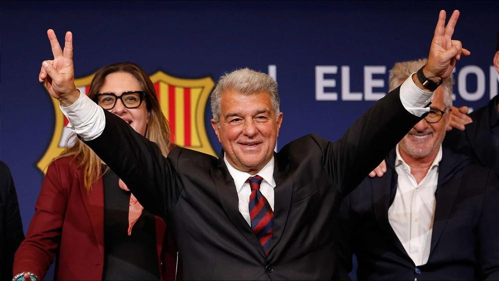 Joan Laporta lands fourth term as Barcelona president after dominant election victory