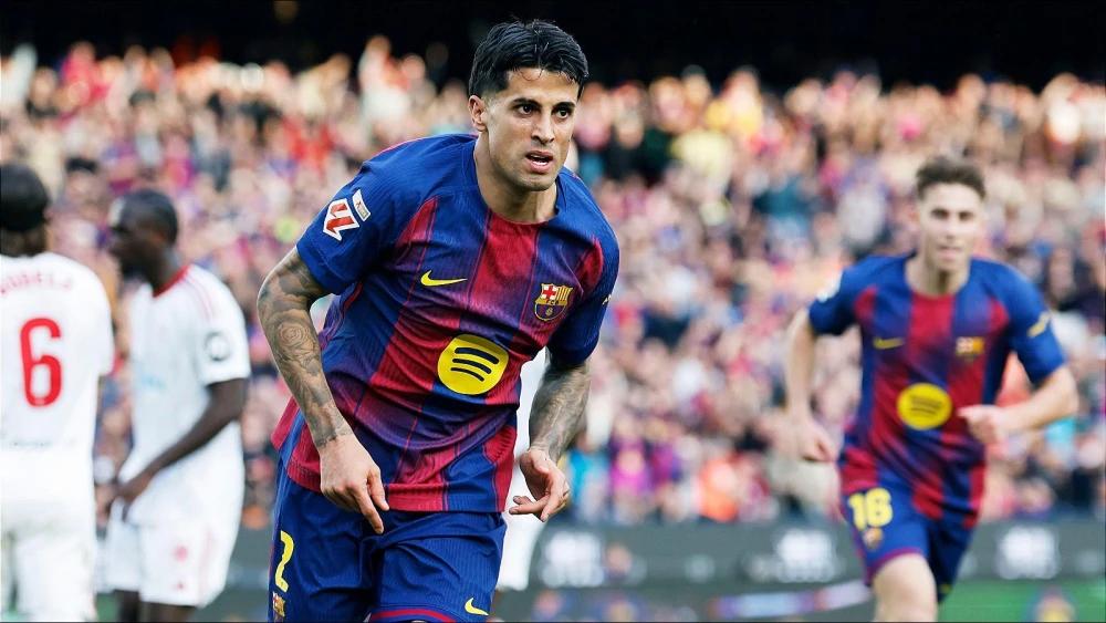 Barcelona's Joao Cancelo shines yet Hansi Flick seeks 'improvement'