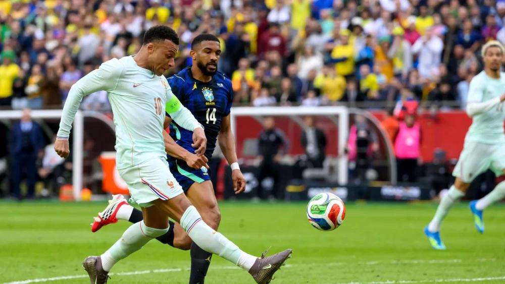 Kylian Mbappe on target as France overpower Brazil in Massachusetts