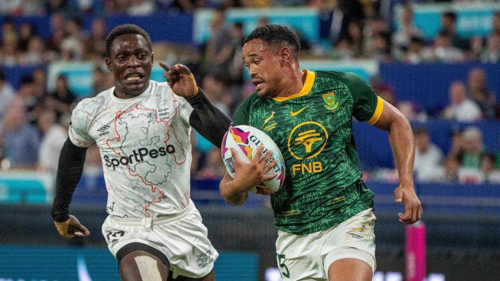 Blitzboks strike late to stun Kenya and reach Hong Kong SVNS semi-finals