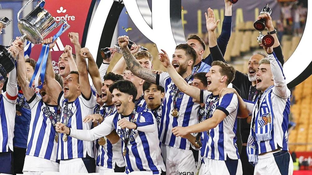 Real Sociedad upset Atletico Madrid to claim fourth Copa del Rey title