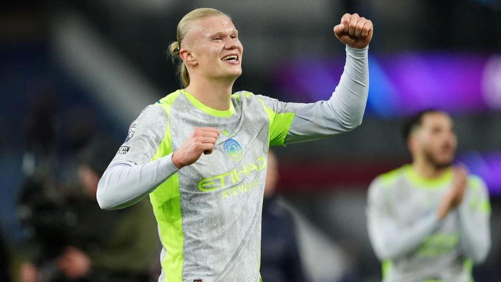 Erling Haaland fires Man City top of Premier League as Burnley relegated