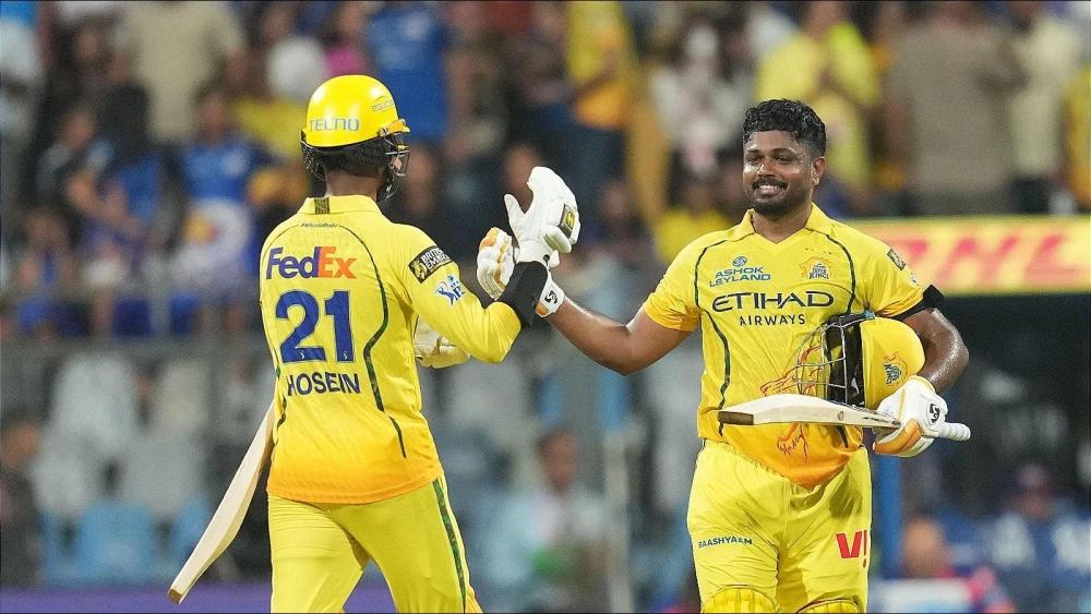 IPL: Samson's ton and Hosein's masterclass seal CSK's 103-run rout of MI