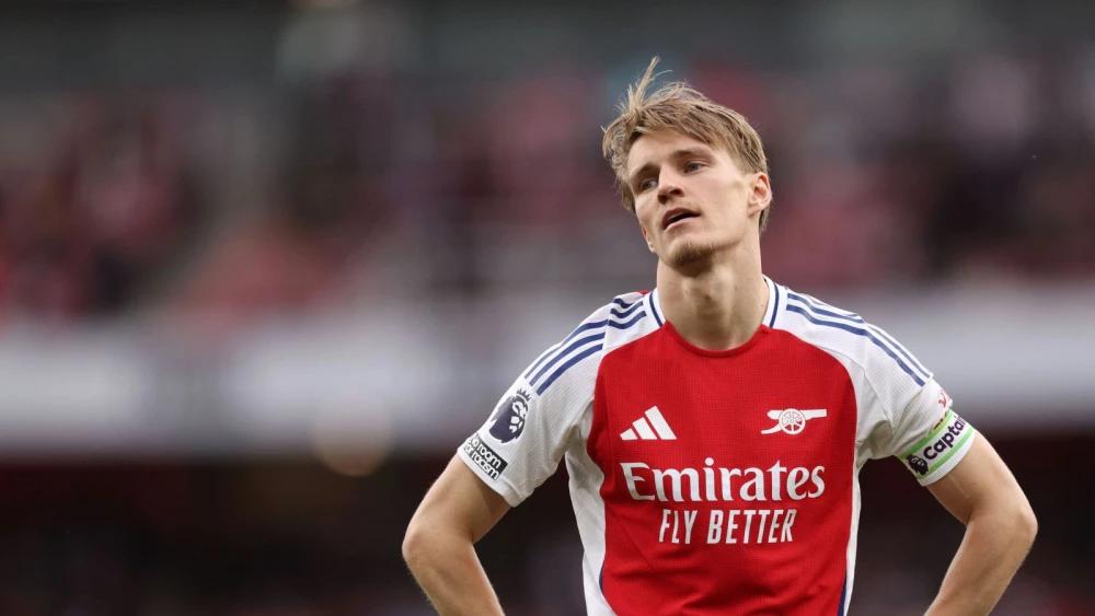 Report: Arsenal captain Martin Odegaard only to return from injury in six weeks