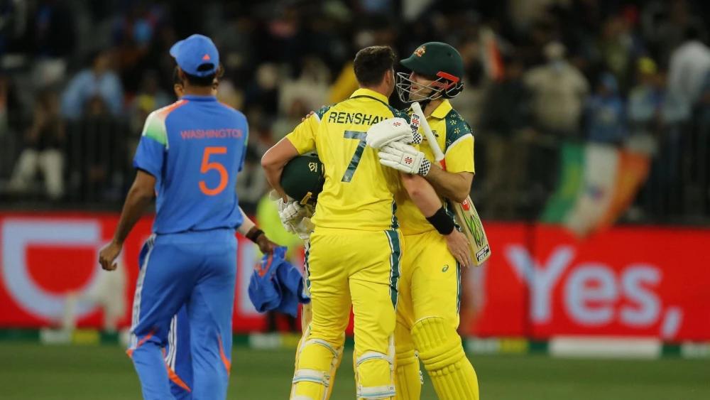 Australia dominate rain-hit ODI series opener as India crumble in Perth