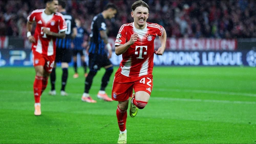 Lennart Karl thrilled by impact on debut in Bayern Munich victory