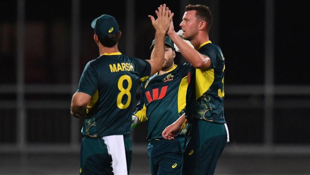 Josh Hazlewood rips through India top-order as Australia go ahead in T20I series
